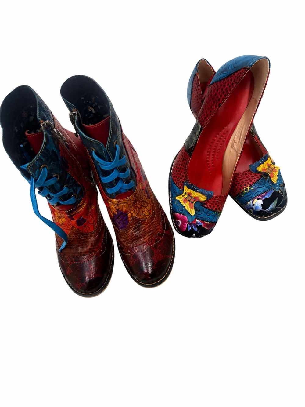 Boho bundle two for one boots and heels size 37
